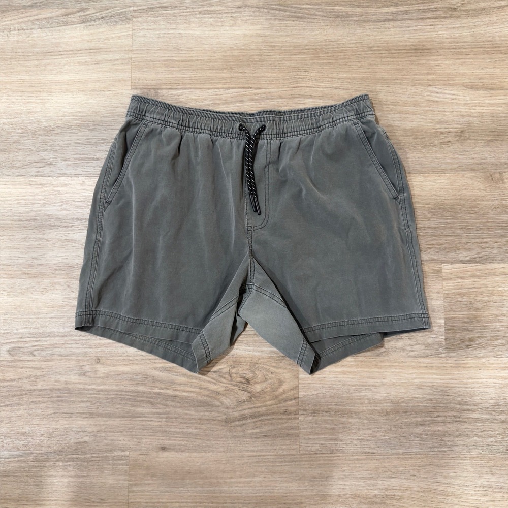 Bearbottom Hybrid Shorts Gray Elastic Waist Drawstring Lightweight Men's L